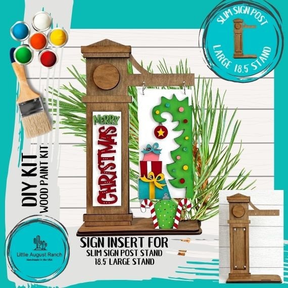 Whimsical Tree Add-on for Slim Sign Post Holder – Little August Ranch